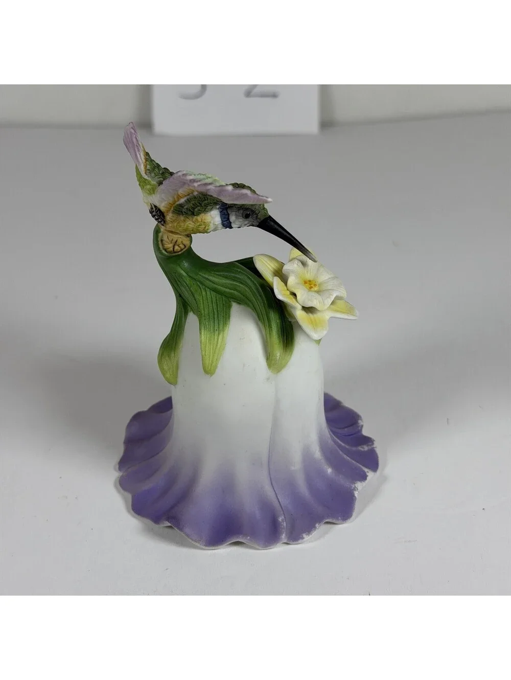 Vintage 2000 Avon Porcelain Hummingbird Bell Collectible Figurine S-2